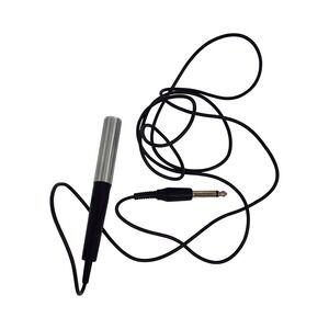 Realistic MC-1000 Dynamic Microphone 10k Ohm Black Silver Vintage 1/4 Inch Plug